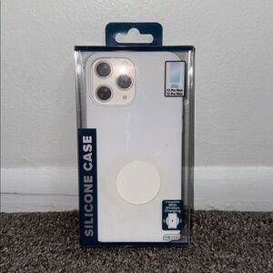 White Silicone Case for iPhone 13 Pro Max/12 Pro Max